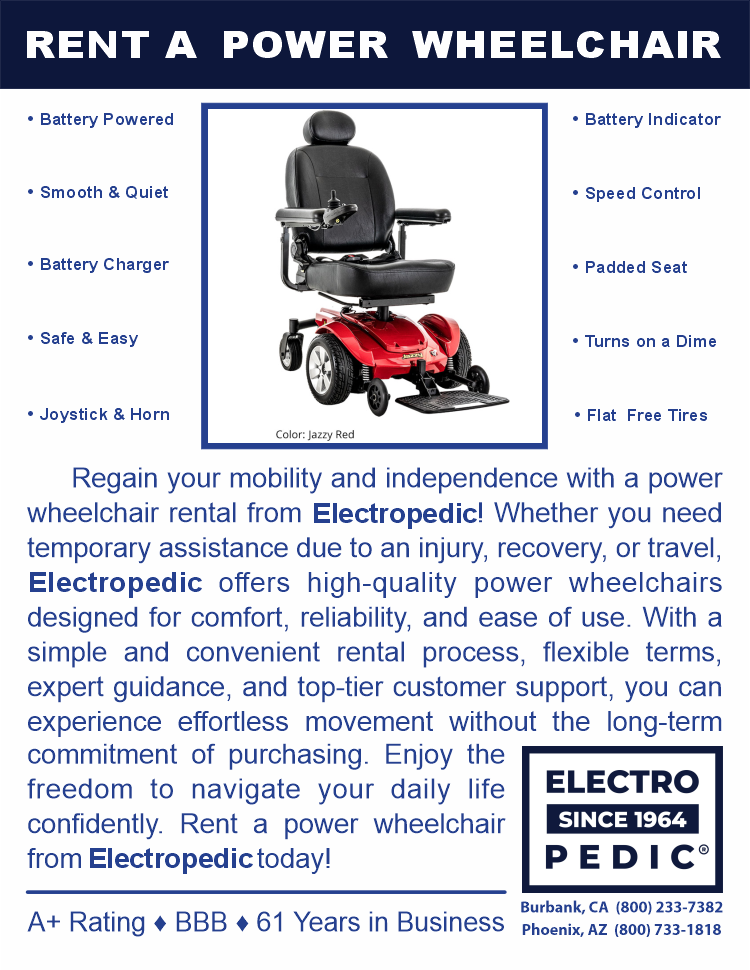 Santa Ana rent an electric wheelchair