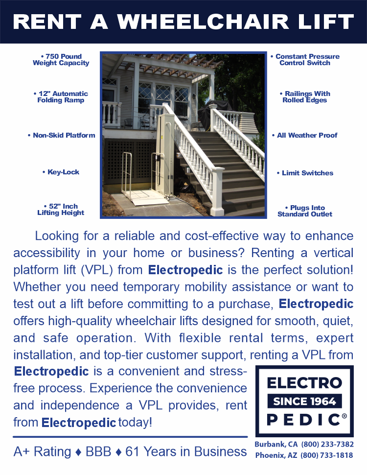Santa Ana Rent a VPL Vertical Platform Wheelchair Lift