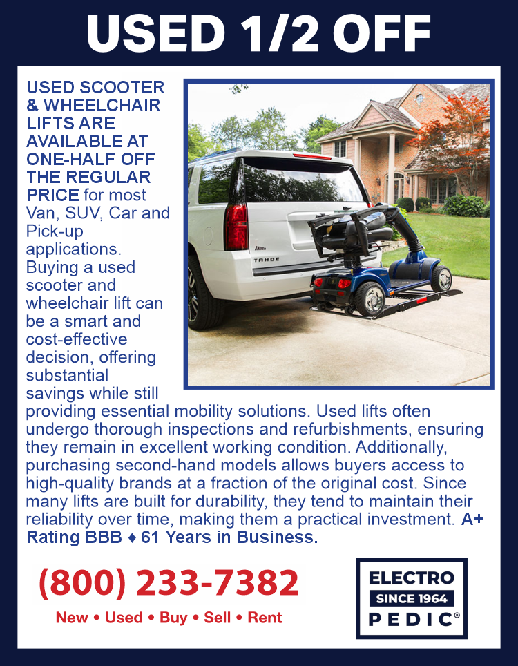 Rent a scooter or wheelchair lift